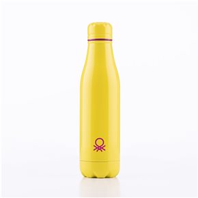 BOTELLA 500ML ACERO INOX BENETTON AMARILLO