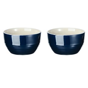 SET 2 BOWLS CERAMICA BERGNER BLUE