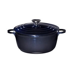 OLLA C/ TAPA 28X12CM ALUM.FUND.EXCALIBUR DARK BLUE