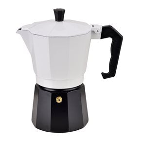 CAFETERA ITALIANA 6T 240ML ALUM. LINES BLANCO