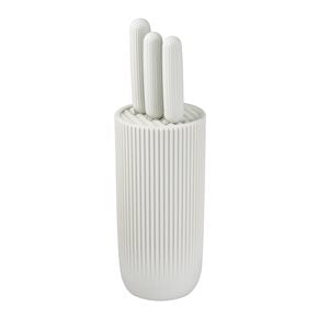 SET TACO+3 CUCHILLAS ACERO INOX. LINES GRIS