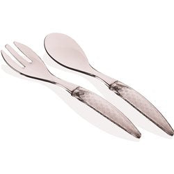 SET DE CUHARAS PARA ENSALADASURTIDO EN 3 COLORES CELETE, GRIS , ROSA 30x6.5x2cms
