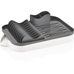 ESCURRIDOR PLASTICO C/BANDEJASURTIDO EN 3 COLORES CELETE, GRIS , ROSA 30.5x48x12cms