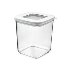 RECIPIENTE CUADRADO "TERRA" 1LT P/ALIMENTOS SECOS 11x11x13cms