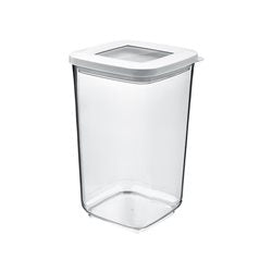 RECIPIENTE CUADRADO "TERRA"1.3LT P/ALIMENTOS SECOS 11x11x18cms