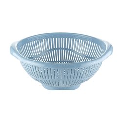 COLADOR PLASTICO "TERRA"SURTIDO EN 3 COLORES CELETE, GRIS , ROSA 30.5x28.5x12.5cms