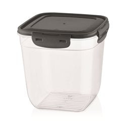 RECIPIENTE CUADRADO HONDO 1100ML "COOK&LOCK" SURTIDO EN 3 COLORES CELETE, GRIS , ROSA 12x12x13cms