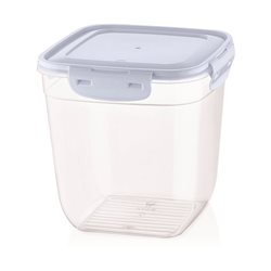 RECIPIENTE CUADRADO HONDO 1950ML "COOK&LOCK" SURTIDO EN 3 COLORES CELETE, GRIS , ROSA 15x15x15cms