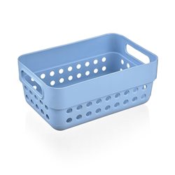 ORGANIZADOR PLASTICO "TERRA" 12X7.5X5CMS SURTIDO EN 3 COLORES CELETE, GRIS, ROSA
