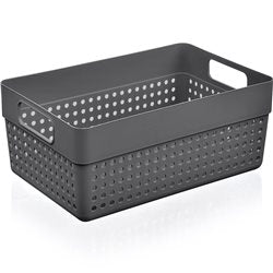 ORGANIZADOR PLASTICO "TERRA" 15x11x7CMSSURTIDO EN 3 COLORES CELETE, GRIS, ROSA