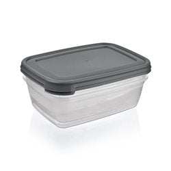 SETX2 UNID RECIPIENTE RECTANGULAR 2000ML   "COOK&KEEP" SURTIDO EN 3 COLORES CELETE, GRIS , ROSA 24x17.5x9.5cms