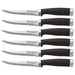 SET 6 CUCHILLOS ASADO ACERO INOX GRAVITY MASTERPRO