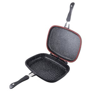 SARTEN DOBLE FLIP 32x24x7CM ALUMINIO NEGRO BERLINGER