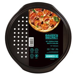 ASADERA PIZZA ANTIADHERENTE D34x2CM 0.9MM ADVANCED NEGRO BAKERS SECRET