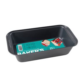 BUDINERA ANTIADHERENTE GRIS.  28x15x7CM/ESP 0.5MM