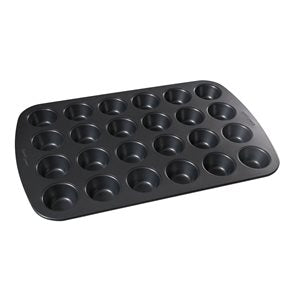 MOLDE MINI MUFFIN X24 240.3X25.8X2.5CM,0.5MM NEGRO