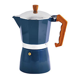 CAFETERA ITALIANA ALUMINIO BASTIANI AZUL 450ML 9T