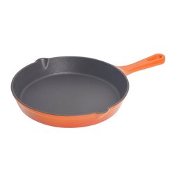 SARTEN D26x5CM HIERRO FUNDIDO ESMALTADO NARANJA