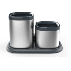 PORTA CUBIERTOS ACERO INOX.