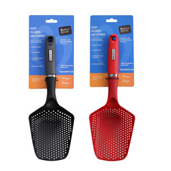COLADOR 11.5x34CM NYLON GRIS/ROJO