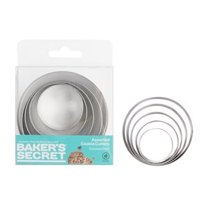 SET 5 CORTANTES GALLETA ACERO INOX.