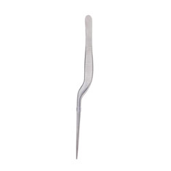 PINZA DE PRECISION CURVA 14CM ACERO INOX.
