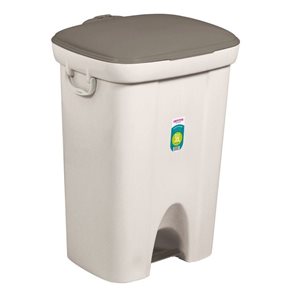 BASURERO CON PEDAL DE 36 LTS - BEIGE
