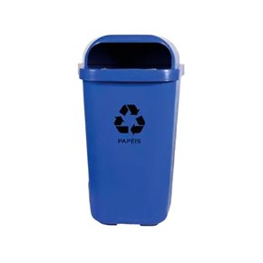 BASURERO BOCA DE SAPO 50LTS AZUL