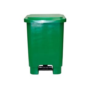 BASURERO C/PEDAL VERDE (72x33x44cm) 50L