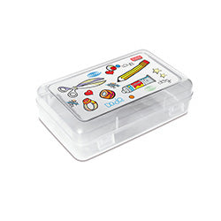 ORGANIZADOR MULTIUSO  MED.17.5X12.3X6.7CM TRANSP