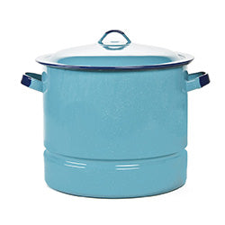 OLLA 14LTS P/PASTA AC VITRIFICADO TURQ CINSA. D28CM