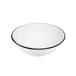ENSALADERA 1LT D19.5x7CM ACERO VITRIFICADO BLANCO CINSA
