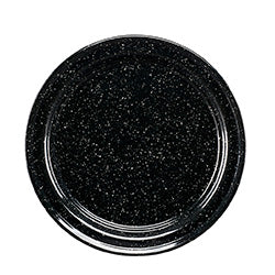 PLATO ACERO VITRIFICADO NEGRO CINSA 22CM