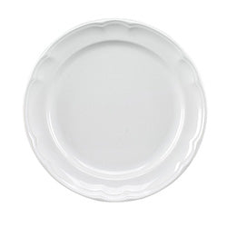 PLATO POSTRE 20CM CERAM BLANCO BARROCO SANTA ANITA