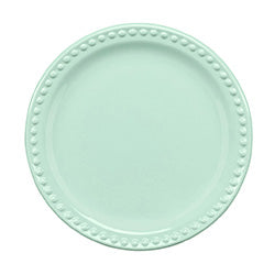 PLATO POSTRE 20CM CERAMIC MAUVE VERDE AGUA S.ANITA