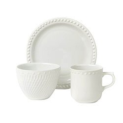 SET VAJILLA 12PCS MAUVE HEALTHY BLANCO SANTA ANITA
