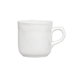 TAZA 290ML CERAMICA BLANCO BARROCO SANTA ANITA