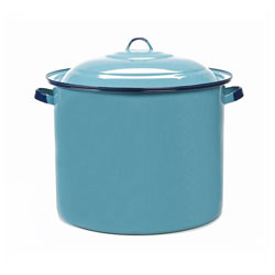 OLLA 7.3LTS RECTA C/TAPA VITRIFICADO TURQ CINSA. D24CM