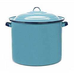 OLLA 14.5LTS RECTA C/TAPA VITRIFICADO TURQ CINSA. D28CM