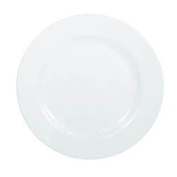 PLATO LLANO D25CM BLANCO 230GR MELAMINA
