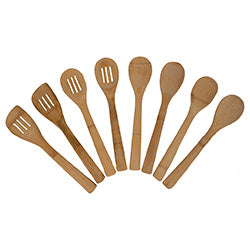 SET 8 CUCHARAS BAMBOO DIFERENTES MODELOS 6x29CM