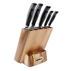 SET SOPORTE + 5 CUCHILLOS ACERO INOXIDABLE ZYLISS