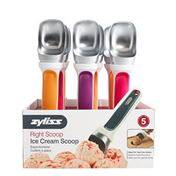 CUCHARA PARA HELADO ACERO COLORES SURTIDOS ZYLISS