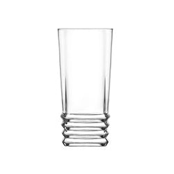 SET 6 PIEZAS VASO T. LARGO 335CC ELEGAN LAV.  D7/H14CM