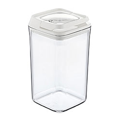 RECIPIENTE PLASTICO 1.2L TAPA BLANCO