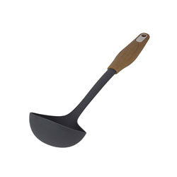 CUCHARON 34x10CM PLASTICO SIMIL MADERA/GRIS