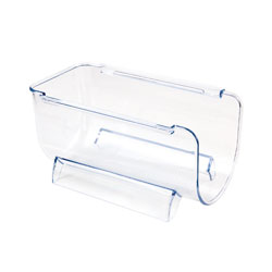 SOPORTE BOTELLA 11x20CM PLASTICO TRANSPARENTE