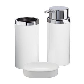 SET 3PCS BAÑO PP BLANCO LISO
