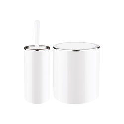 SET 2PCS BAÑO PP BLANCO LISO