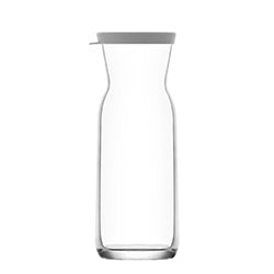 DECANTER VIDRIO 1210CC H25/D6.8CM TAPA BLAN FONTE